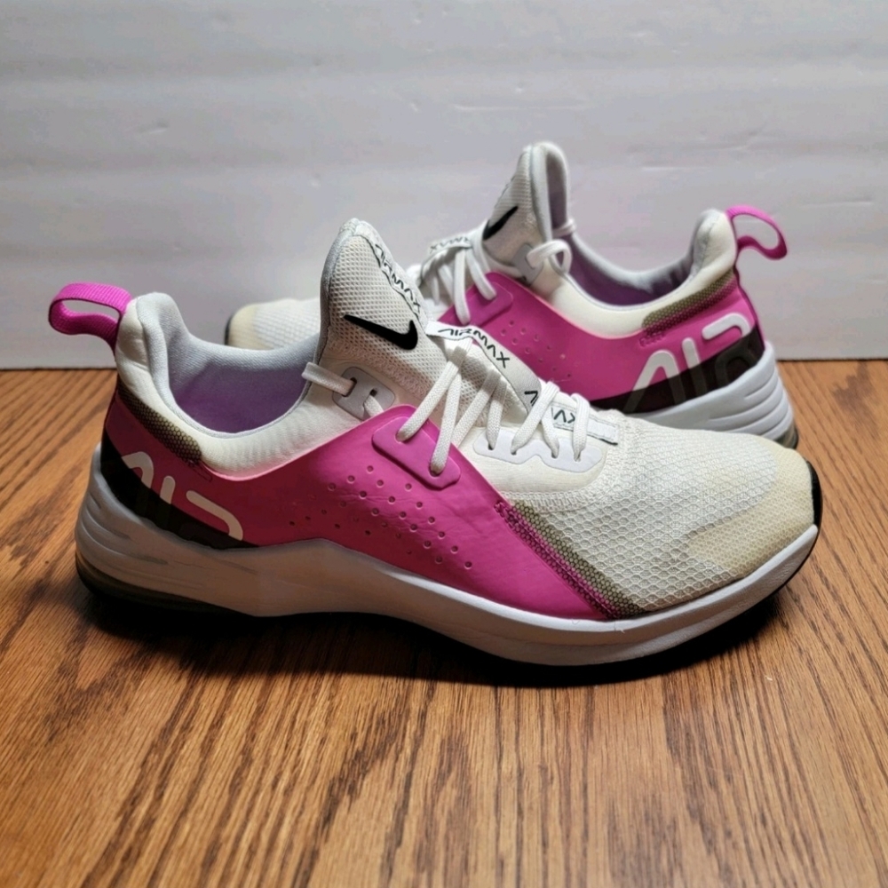 Nike Womens Air Max Bella TR 3 CJ0842-100 White Pink Running Shoes Size 9